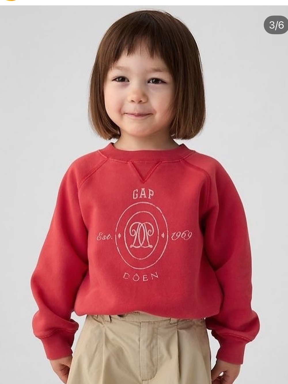 DOEN X GAP sweatshirt. Size 3